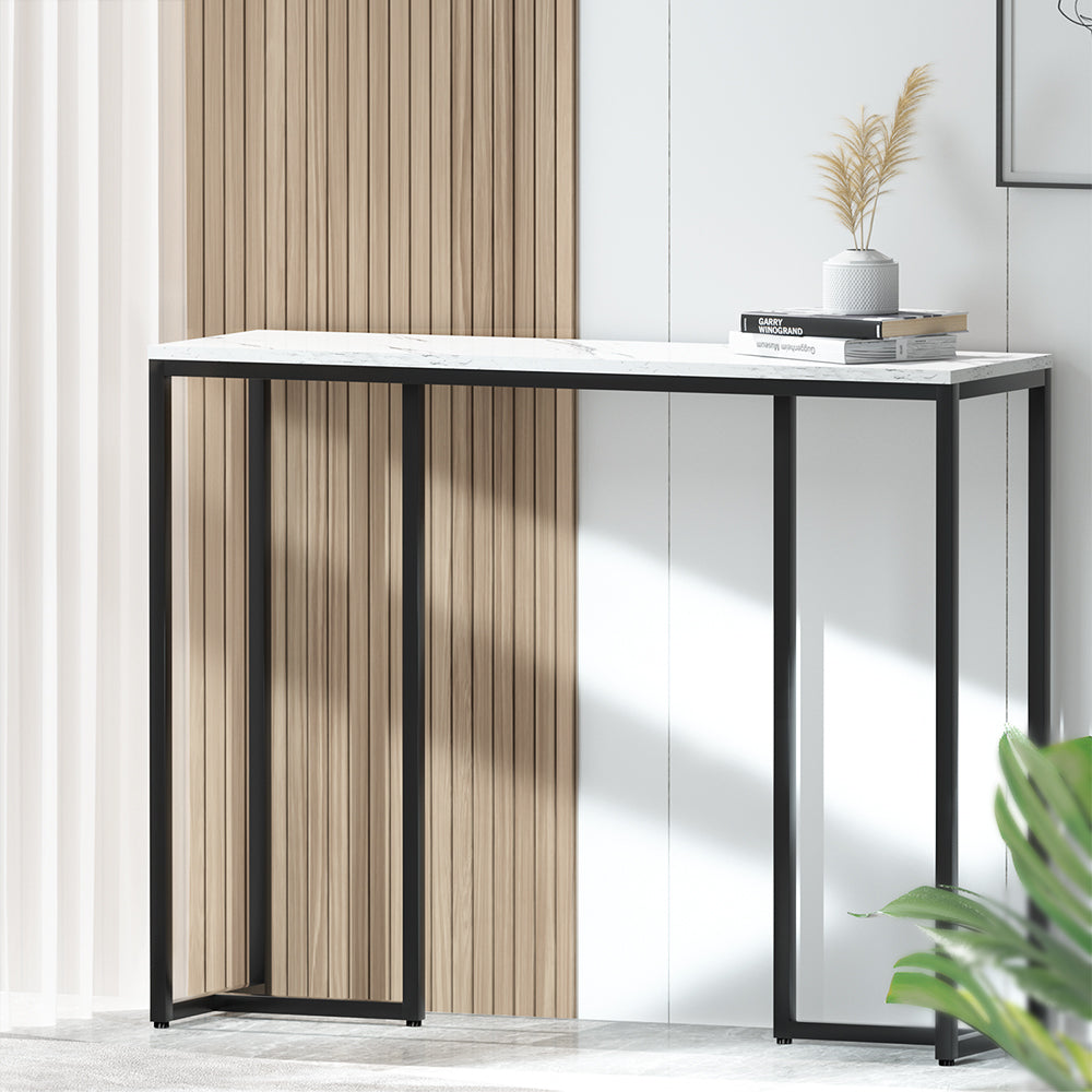 Image of artiss console table marble effect frenisha ideal for luxury casual home interiors