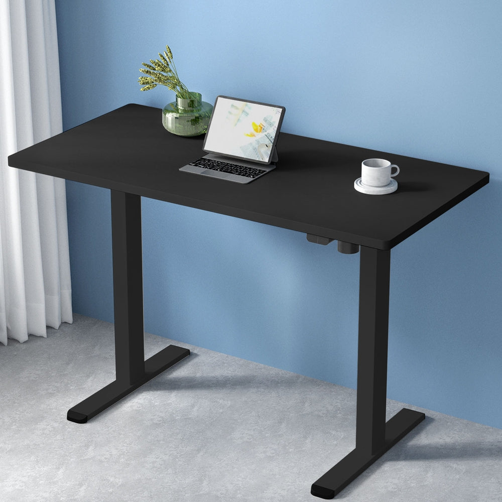 Image of artiss standing desk motorised black 120cm suitable for aged care, corporate offices, and commercial settings