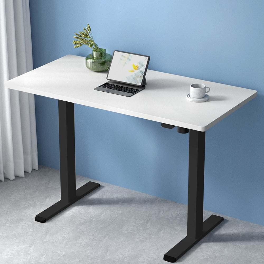 Image of artiss standing desk motorised white 120cm suitable for aged care, corporate offices, and commercial settings