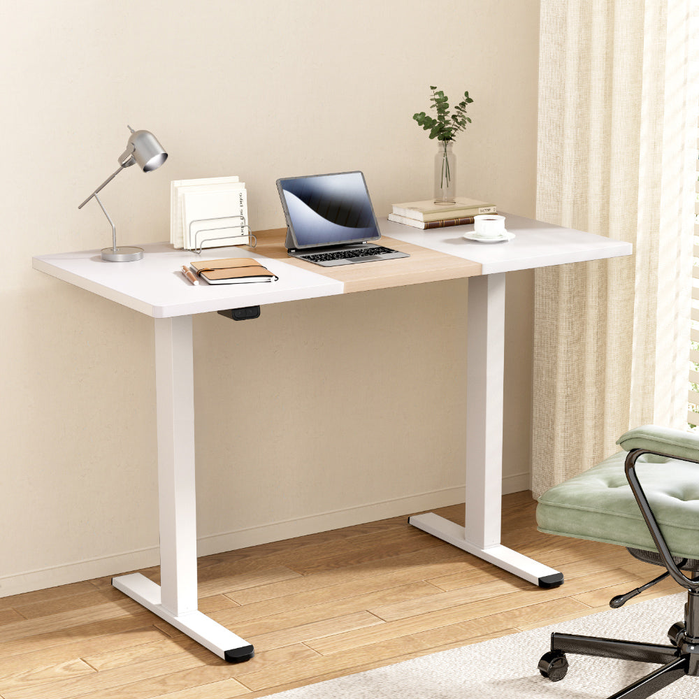 Image of artiss standing desk motorised dual motor 120cm suitable for aged care, corporate offices, and commercial settings