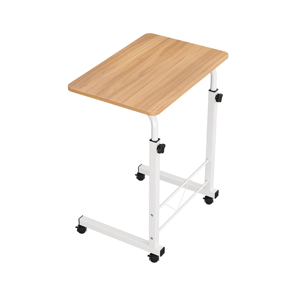 Image of artiss laptop desk table adjustable 60cm light wood suitable for aged care, corporate offices, and commercial settings