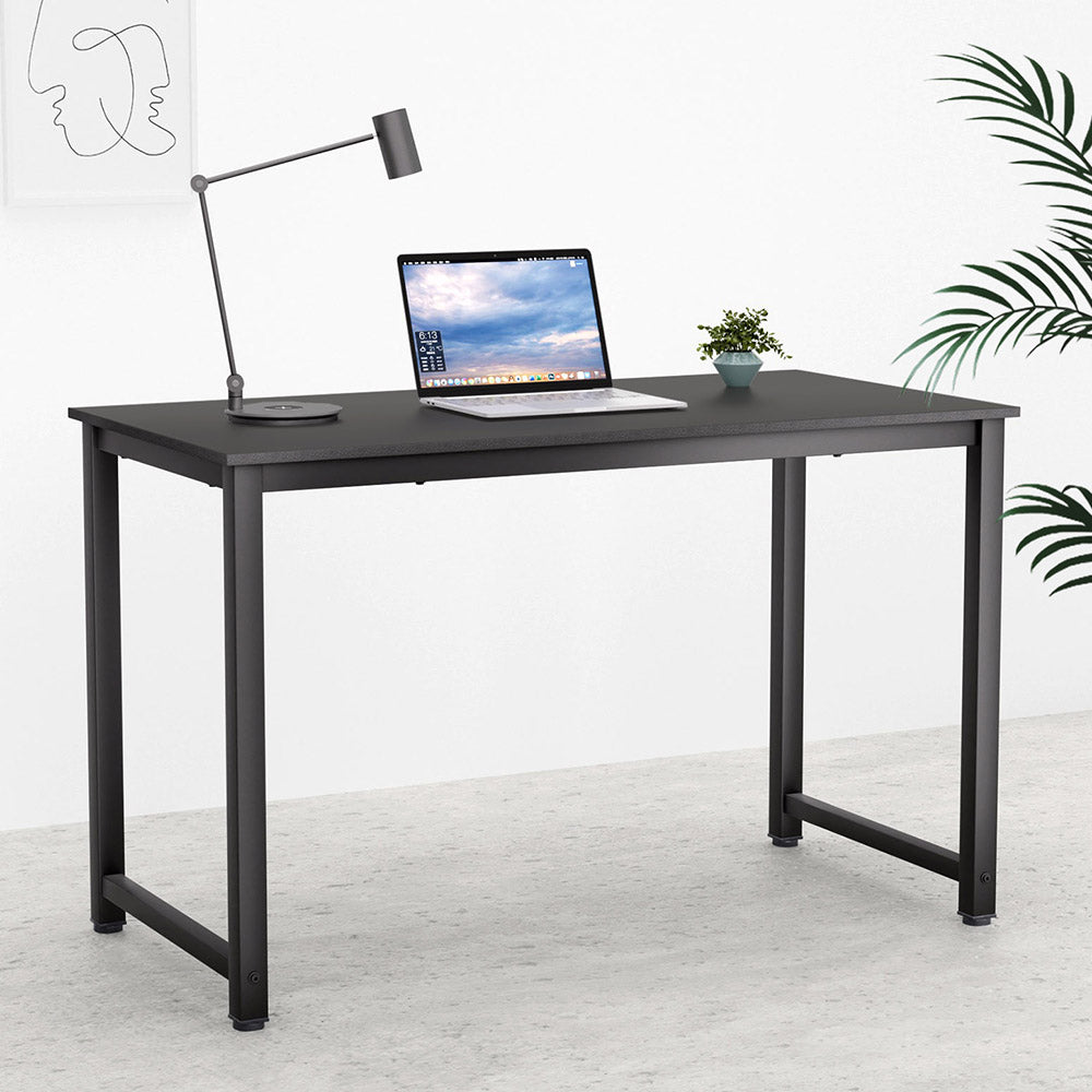 Image of artiss computer desk home office study table black 120cm versatile for both home and professional use