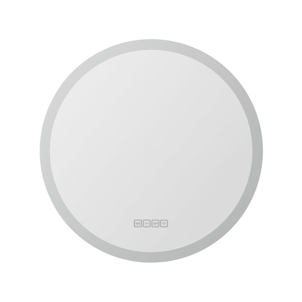 Image of embellir bluetooth led wall mirror with light 60cm bathroom decor round mirrors  available at The Epic Shop