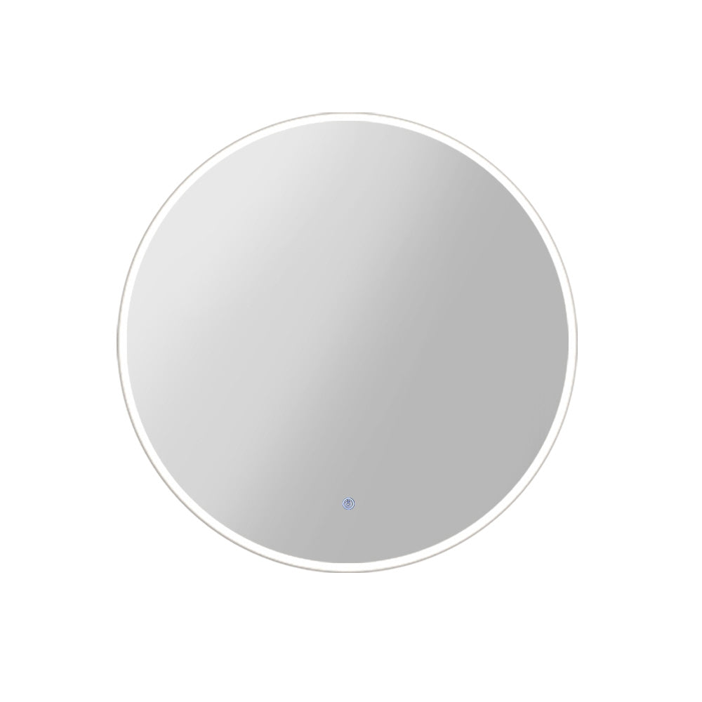Image of embellir wall mirror 80cm with led light makeup home decor bathroom round vanity ideal for luxury casual home interiors