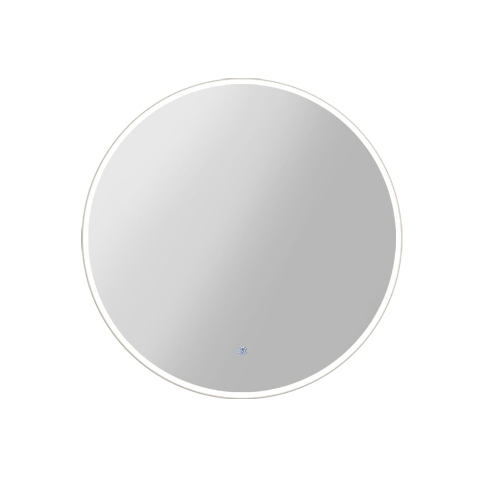 Image of embellir wall mirror 90cm with led light makeup home decor bathroom round vanity ideal for luxury casual home interiors