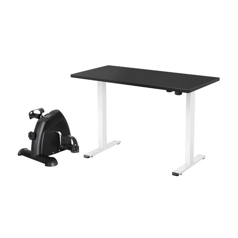 Image of 140cm artiss electric standing desk with mini pedal exercise bike home office versatile for both home and professional use