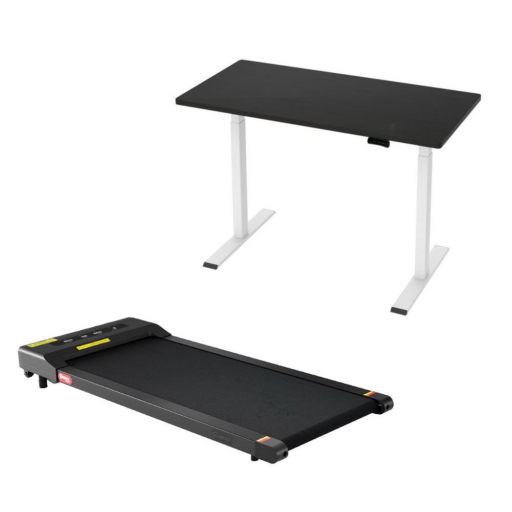 Image of artiss treadmill 120cm automatic standing desk with 400mm electric walking pad suitable for aged care, corporate offices, and commercial settings