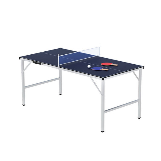 Image of everfit table tennis ping pong table portable foldable family game home indoor  ideal for luxury casual home interiors