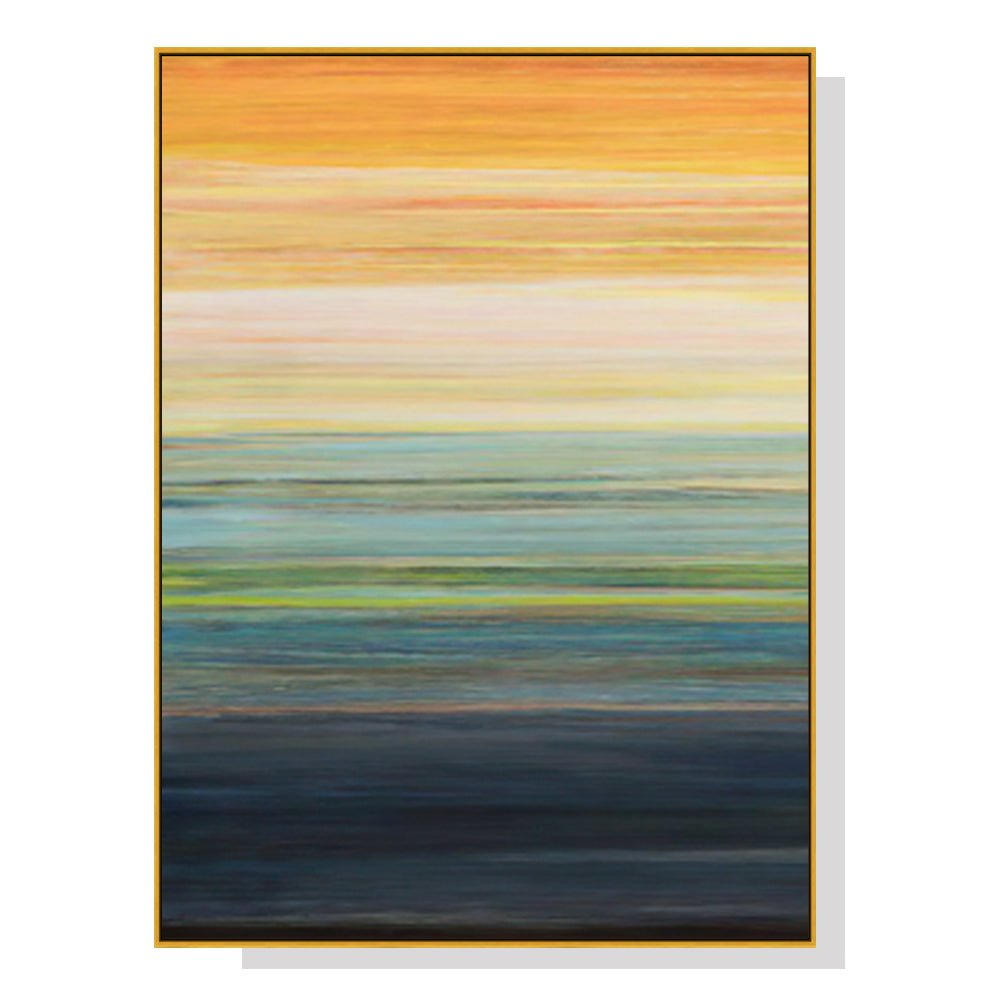 Image of wall art 60cmx90cm the magic hour i gold frame canvas ideal for luxury casual home interiors