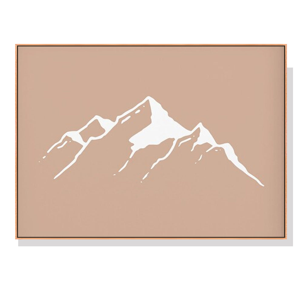 Image of wall art 80cmx120cm black white mountain 3 sets white frame canvas ideal for luxury casual home interiors