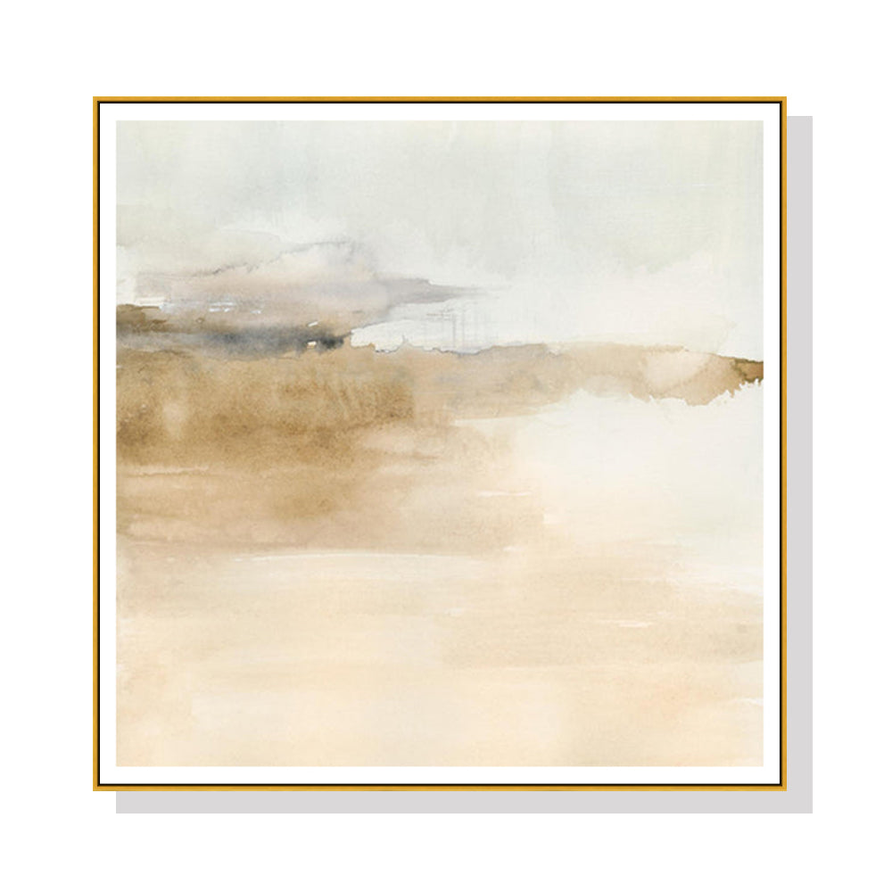Image of wall art 100cmx100cm atmospheric edge ii gold frame canvas ideal for luxury casual home interiors