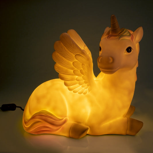 Image of giant unicorn table lamp  available at The Epic Shop