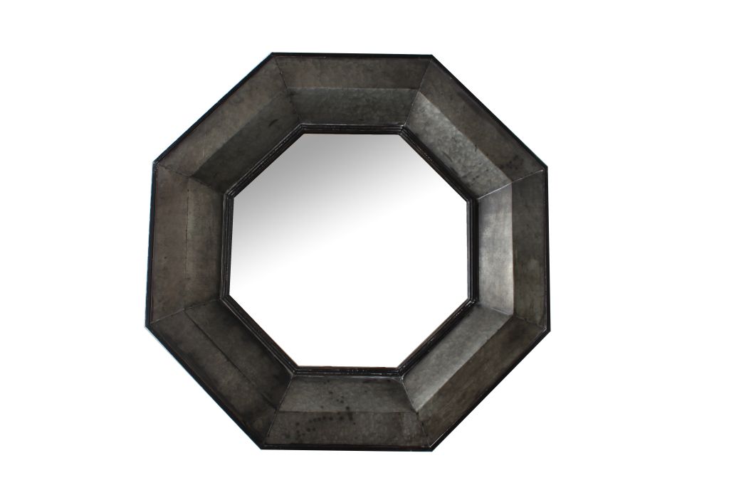 Image of viking octagonal metal mirror available at The Epic Shop