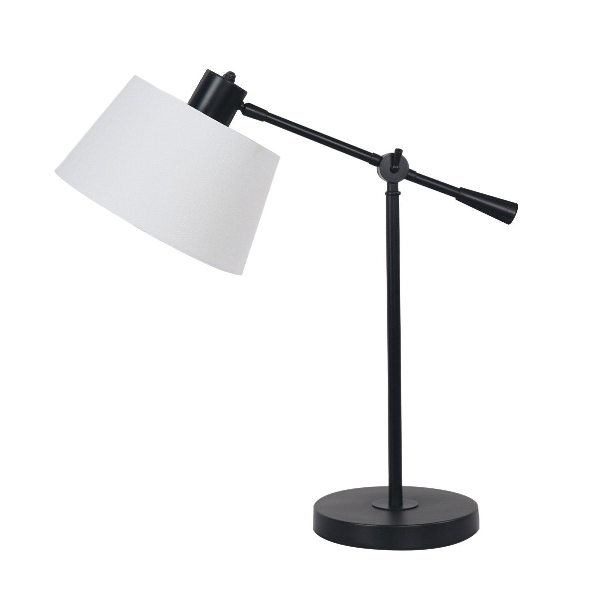 Image of sarantino adjustable metal table lamp in black available at The Epic Shop