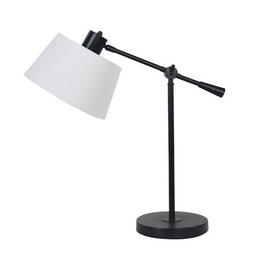 Image of sarantino adjustable metal table lamp in black  available at The Epic Shop