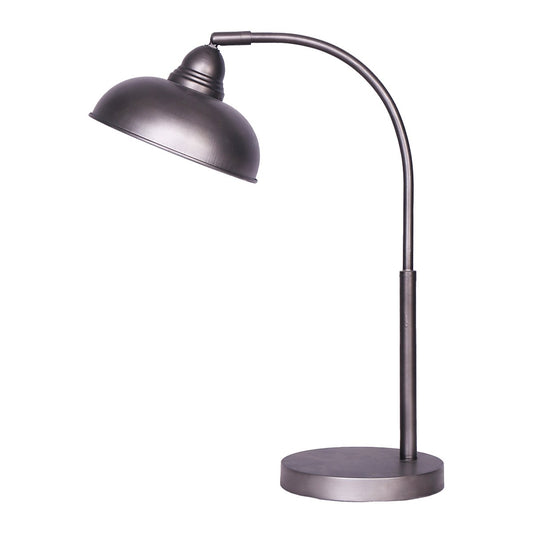 Image of sarantino table lamp industrial chic adjustable angle - dark grey  versatile for both home and professional use