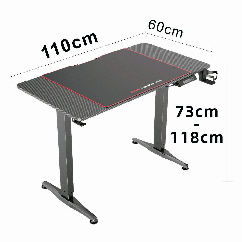 Image of gaming standing desk home office lift electric height adjustable sit to stand motorized standing desk 1160 versatile for both home and professional use