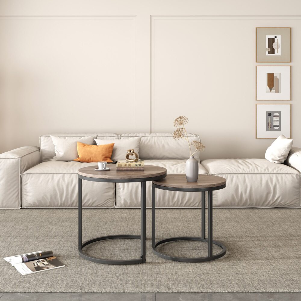 Image of stack&style nesting coffee table ideal for luxury casual home interiors