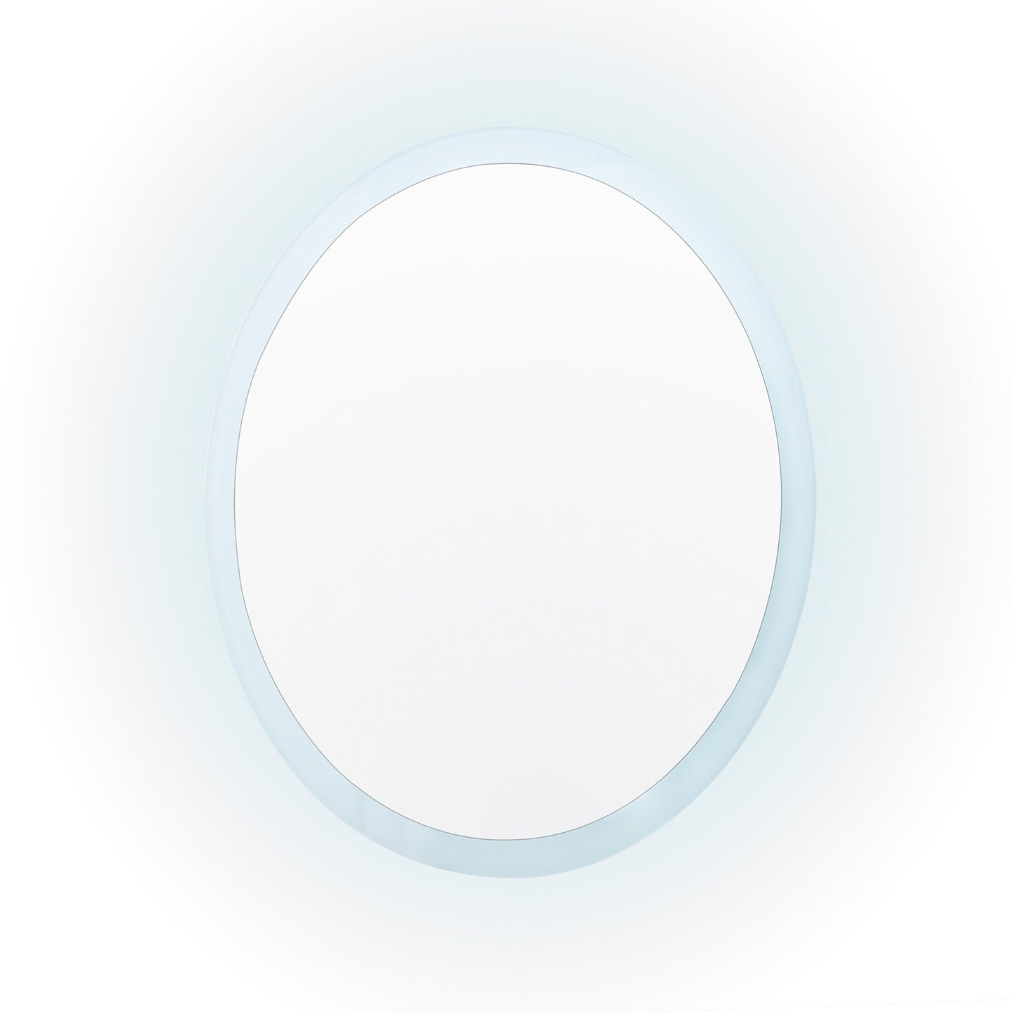 Image of led wall mirror round anti-fog bathroom 70cm ideal for luxury casual home interiors