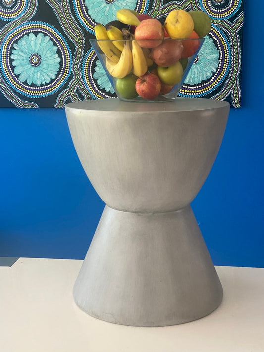 Image of side table hourglass design grey coffee table coffee table  versatile for both home and professional use