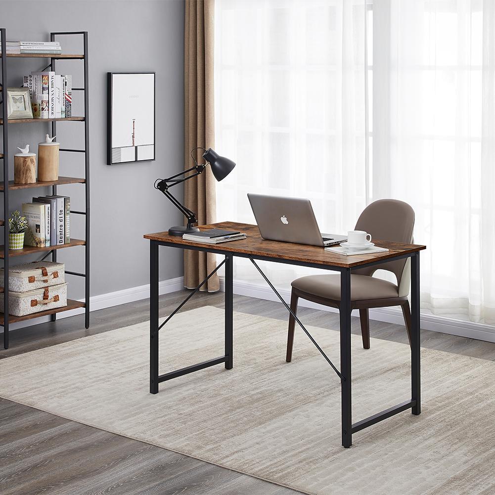 Image of yes4homes computer desk, sturdy home office desk for laptop, modern simple style writing table, multipurpose workstation versatile for both home and professional use