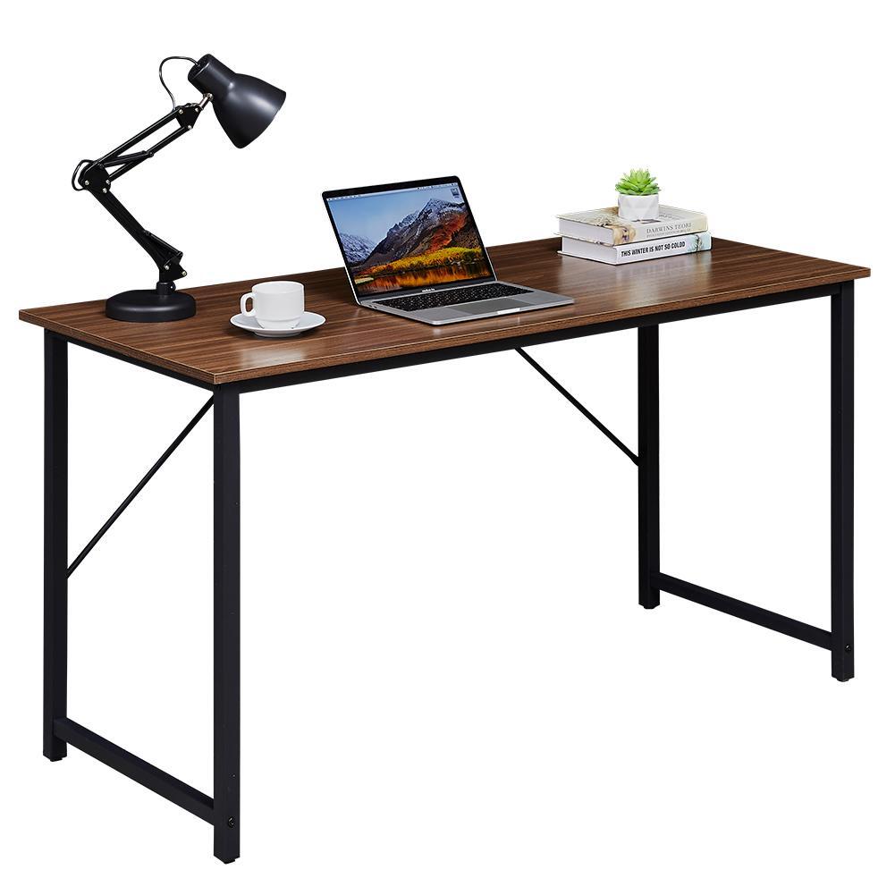 Image of yes4homes computer desk, sturdy home office desk for laptop, modern simple style writing table, multipurpose workstation versatile for both home and professional use