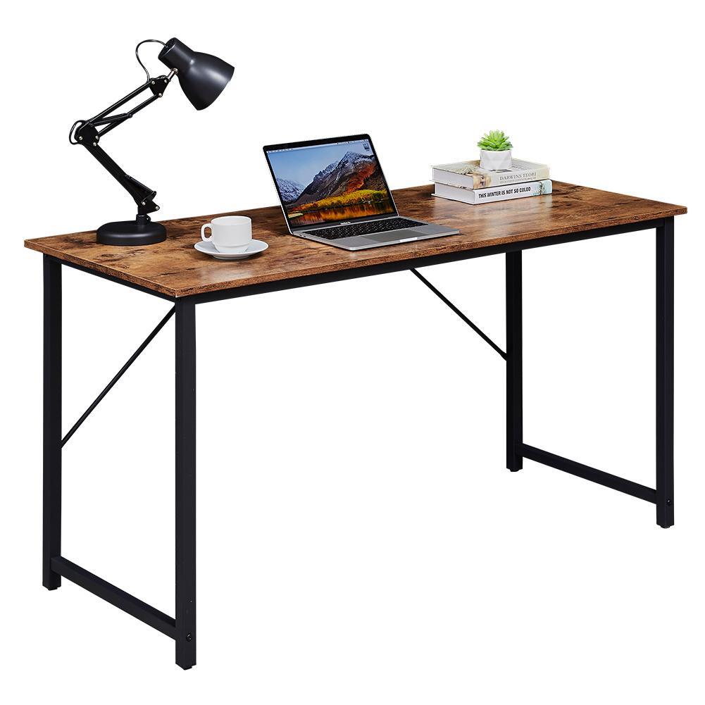 Image of yes4homes computer desk, sturdy home office gaming desk for laptop, modern simple style writing table, multipurpose workstation versatile for both home and professional use
