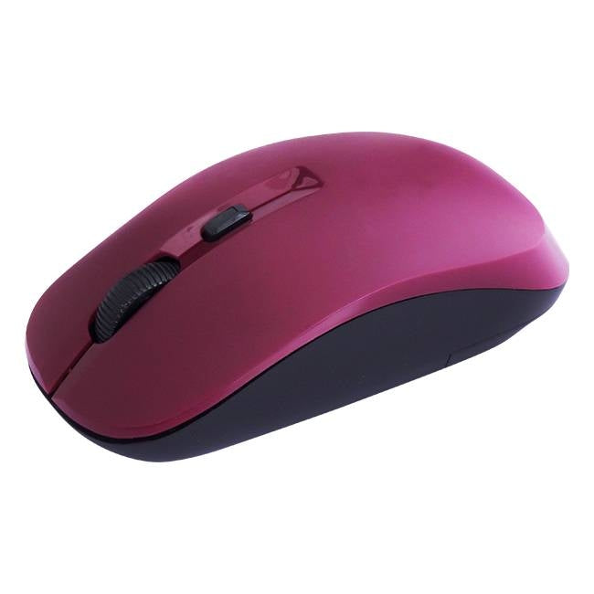Image of cliptec smooth max 1600dpi 2.4ghz wireless optical mouse - maroon suitable for aged care, corporate offices, and commercial settings