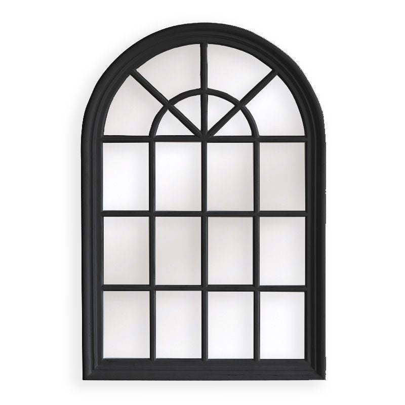 Image of window style mirror - black arch 100 cm x 150 cm ideal for luxury casual home interiors