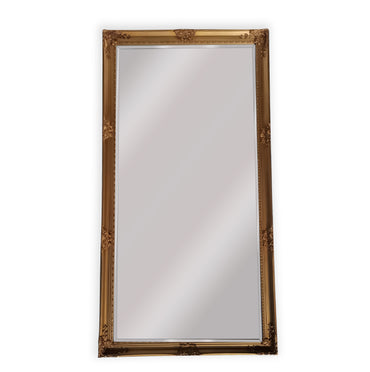 Image of french provincial ornate mirror - country gold - x large 100cm x 190cm  ideal for luxury casual home interiors