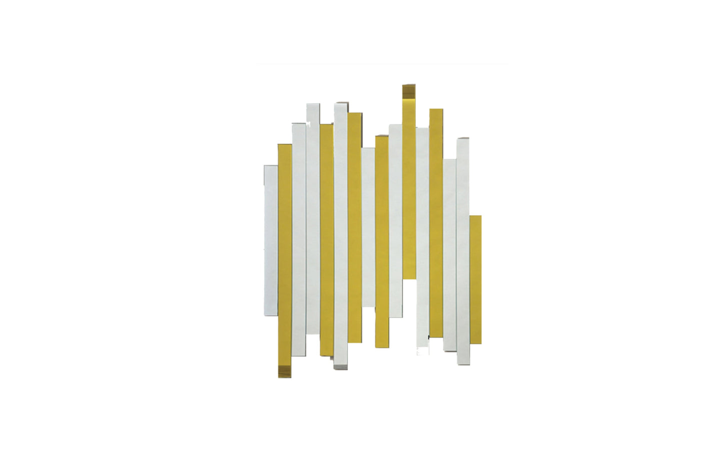 Image of luxe panel mirror - gold ideal for luxury casual home interiors