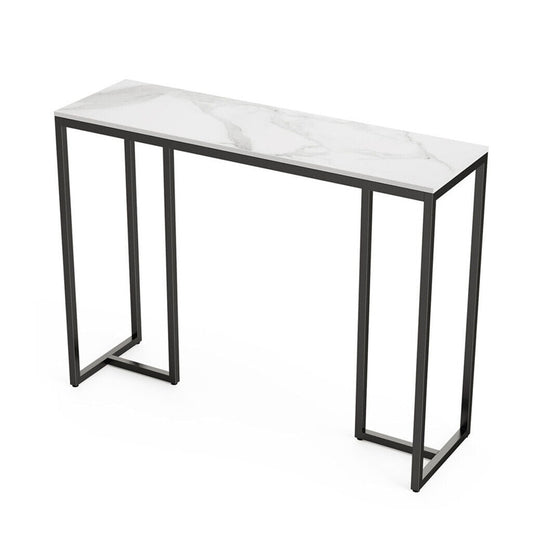 Image of interior ave - stone marble console - marble & black  ideal for luxury casual home interiors