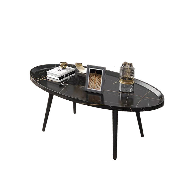 Image of coffee table living room accent oval table contemporary style leisure tea table ideal for luxury casual home interiors