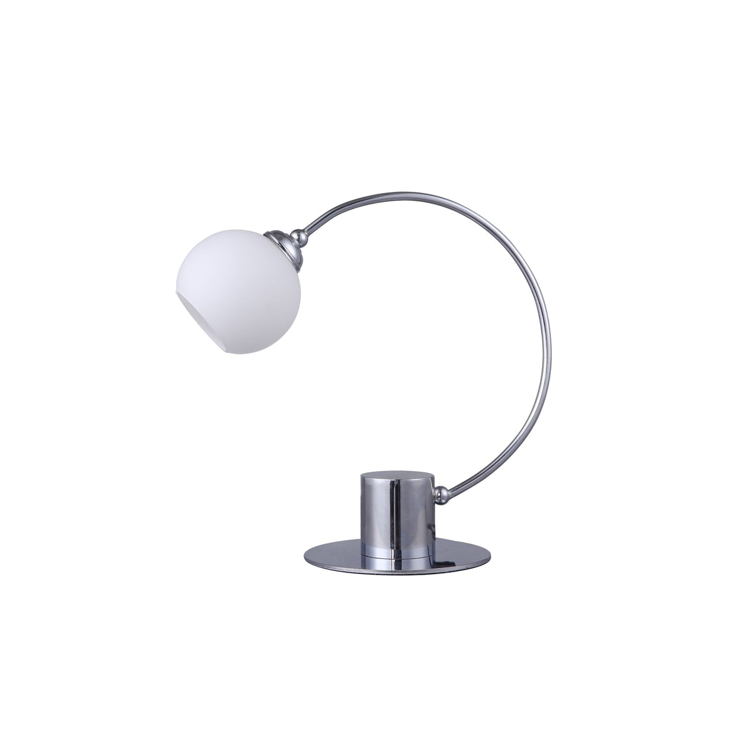 Image of penelope touch table lamp - chrome ideal for luxury casual home interiors