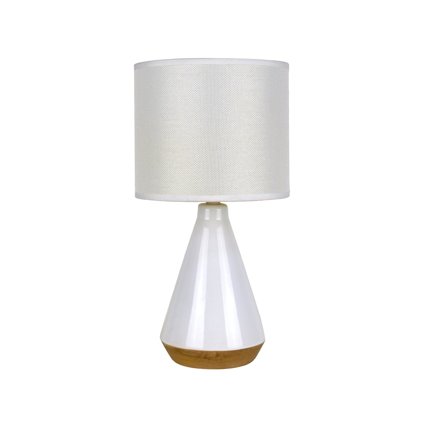 Image of lux tapered ceramic table lamp ideal for luxury casual home interiors