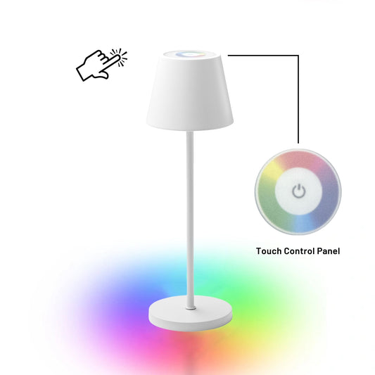 Image of enoki portable rgb table lamp - white  available at The Epic Shop