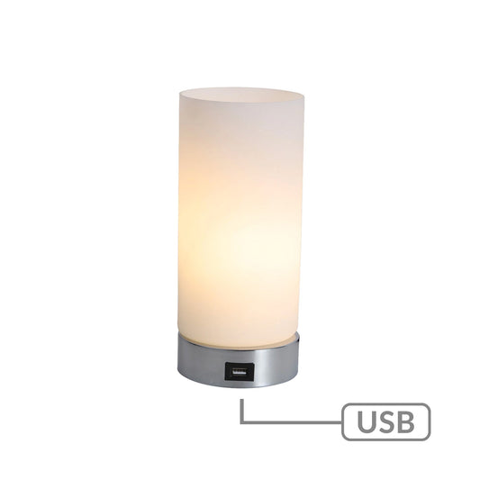 Image of julie cylinder touch lamp with usb port  versatile for both home and professional use
