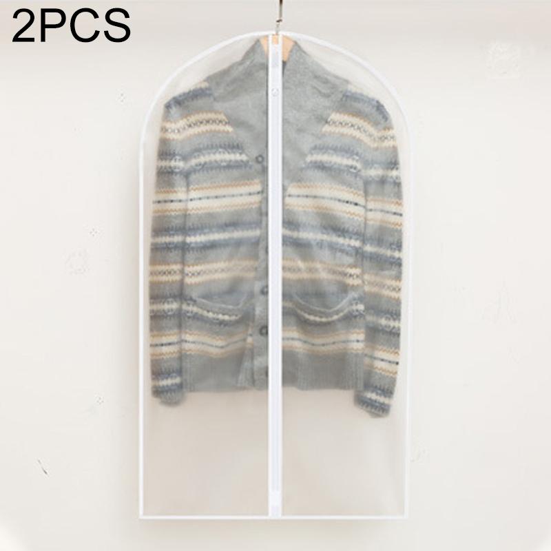 Image of 2-pack hanging garment storage bags with zipper - clear available at The Epic Shop