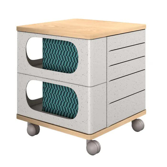 Image of ufou fitin helix modular storage cabinet unit (5 revolving doors)  versatile for both home and professional use