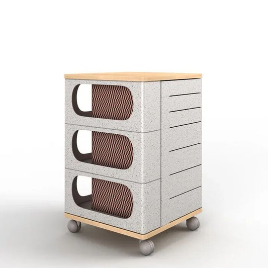 Image of ufou fitin helix modular storage cabinet unit (7 revolving doors)  versatile for both home and professional use