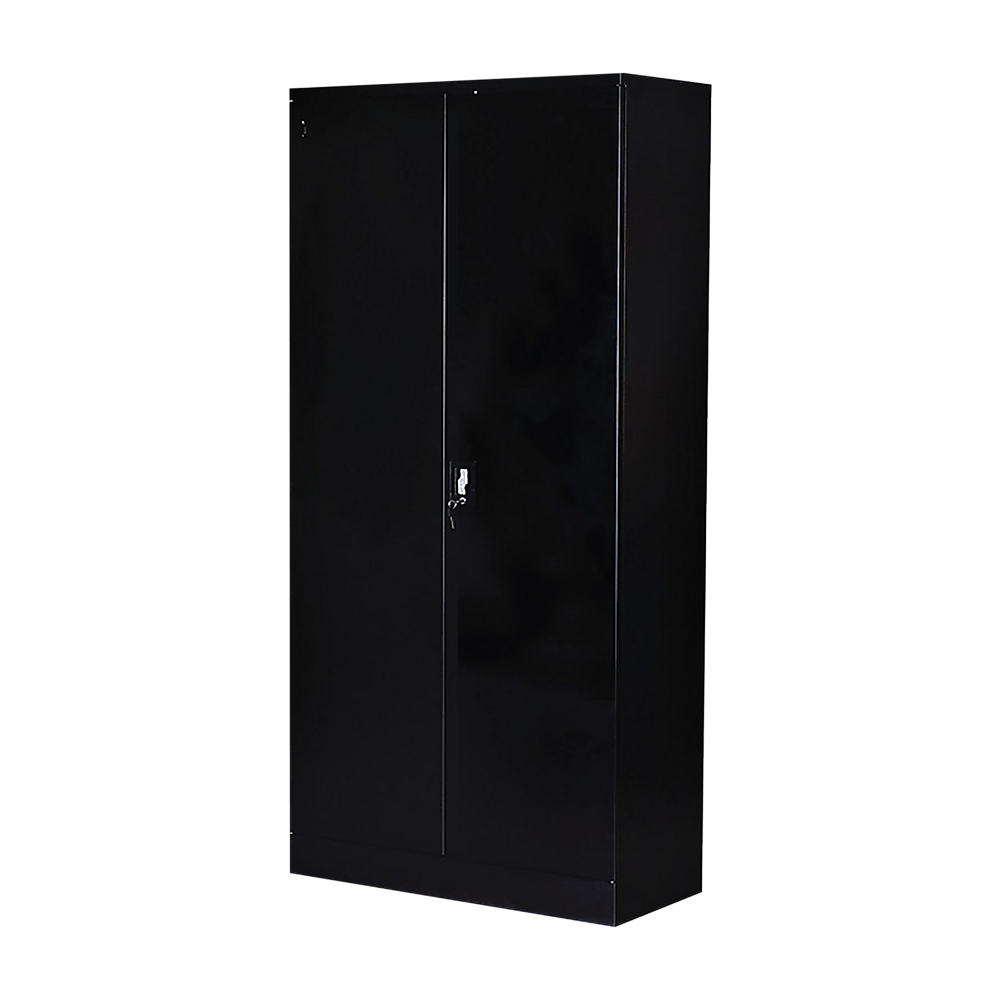 Image of two-door shelf office gym filing storage locker cabinet safe suitable for aged care, corporate offices, and commercial settings