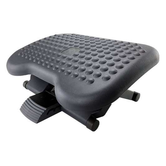 Image of footrest under desk foot / leg rest for office chair ergonomic computer plastic  suitable for aged care, corporate offices, and commercial settings