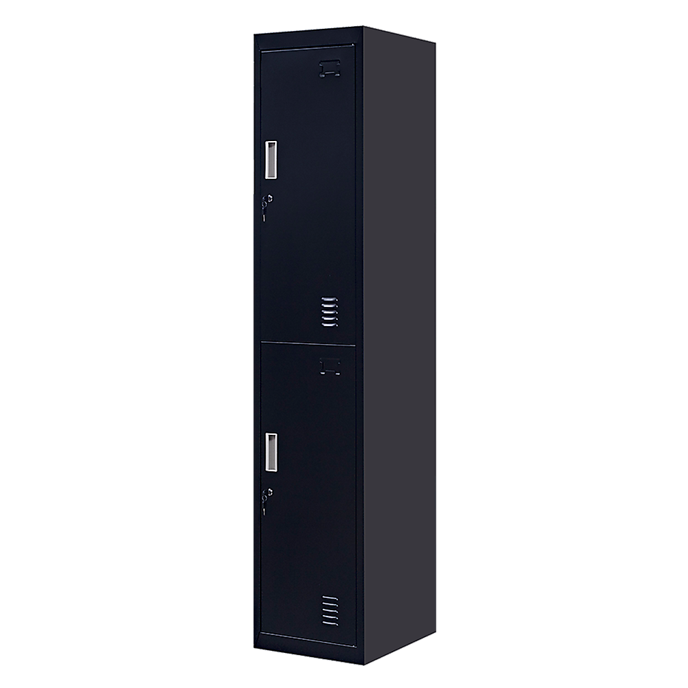 Image of 2-door vertical locker for office gym shed school home storage versatile for both home and professional use