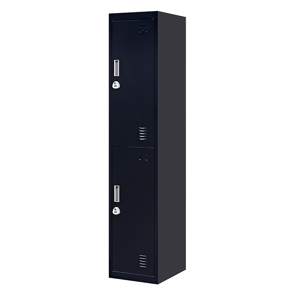 Image of 2-door vertical locker for office gym shed school home storage versatile for both home and professional use