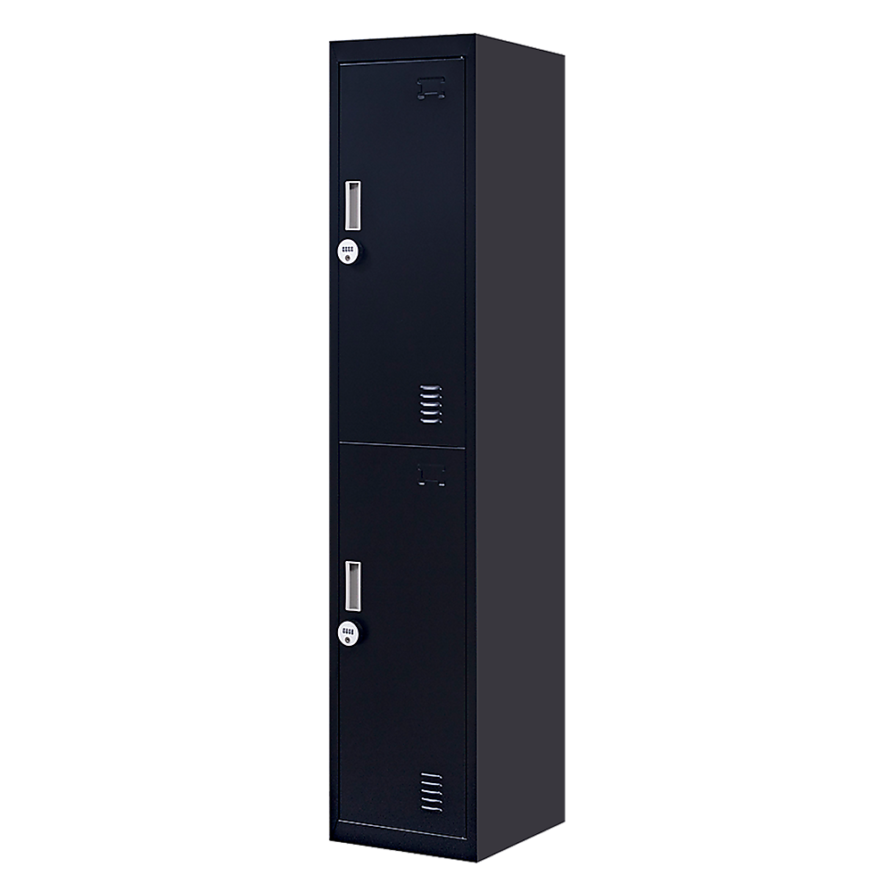 Image of 2-door vertical locker for office gym shed school home storage versatile for both home and professional use