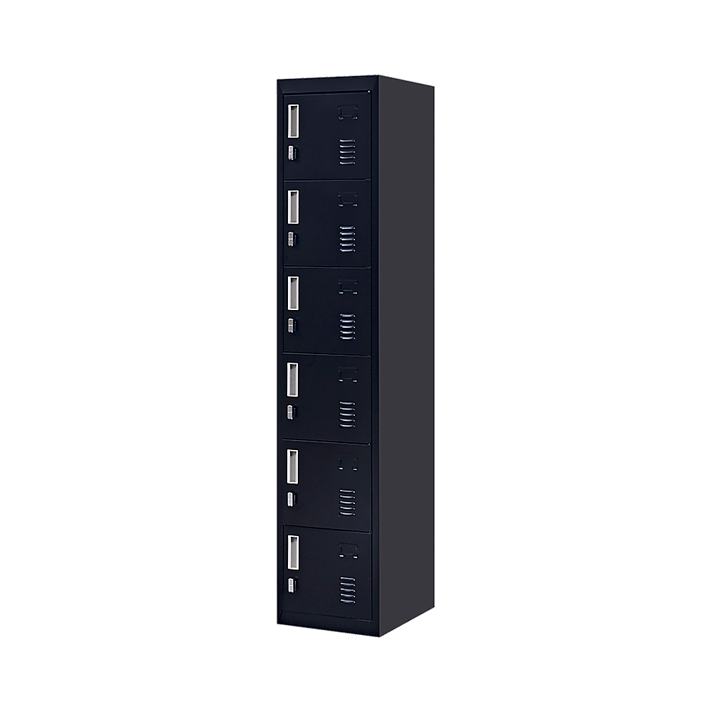 Image of 6-door locker for office gym shed school home storage versatile for both home and professional use