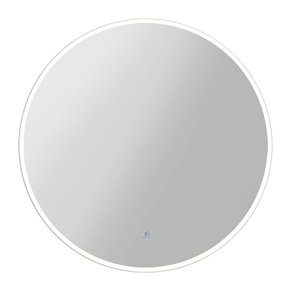 Image of 50cm led wall mirror bathroom mirrors light decor round versatile for both home and professional use