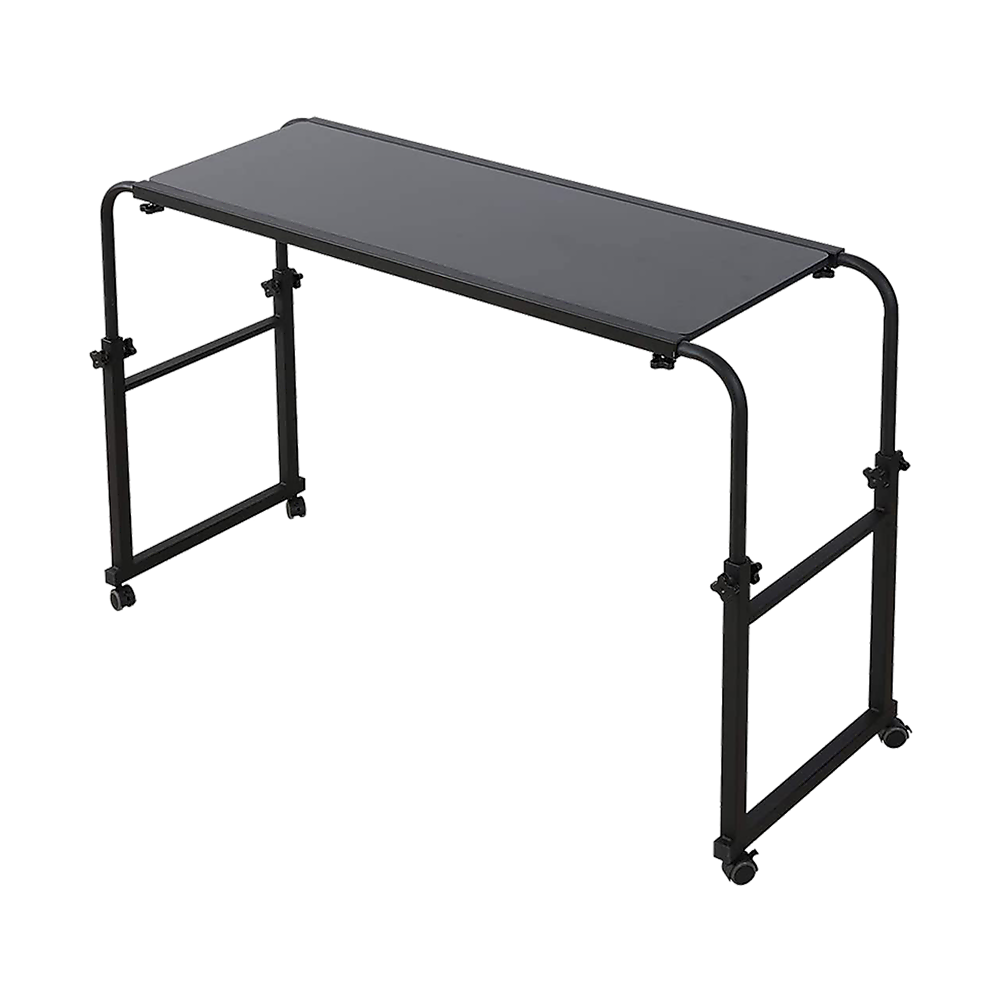 Image of overbed table work laptop desk with wheels suitable for aged care, corporate offices, and commercial settings