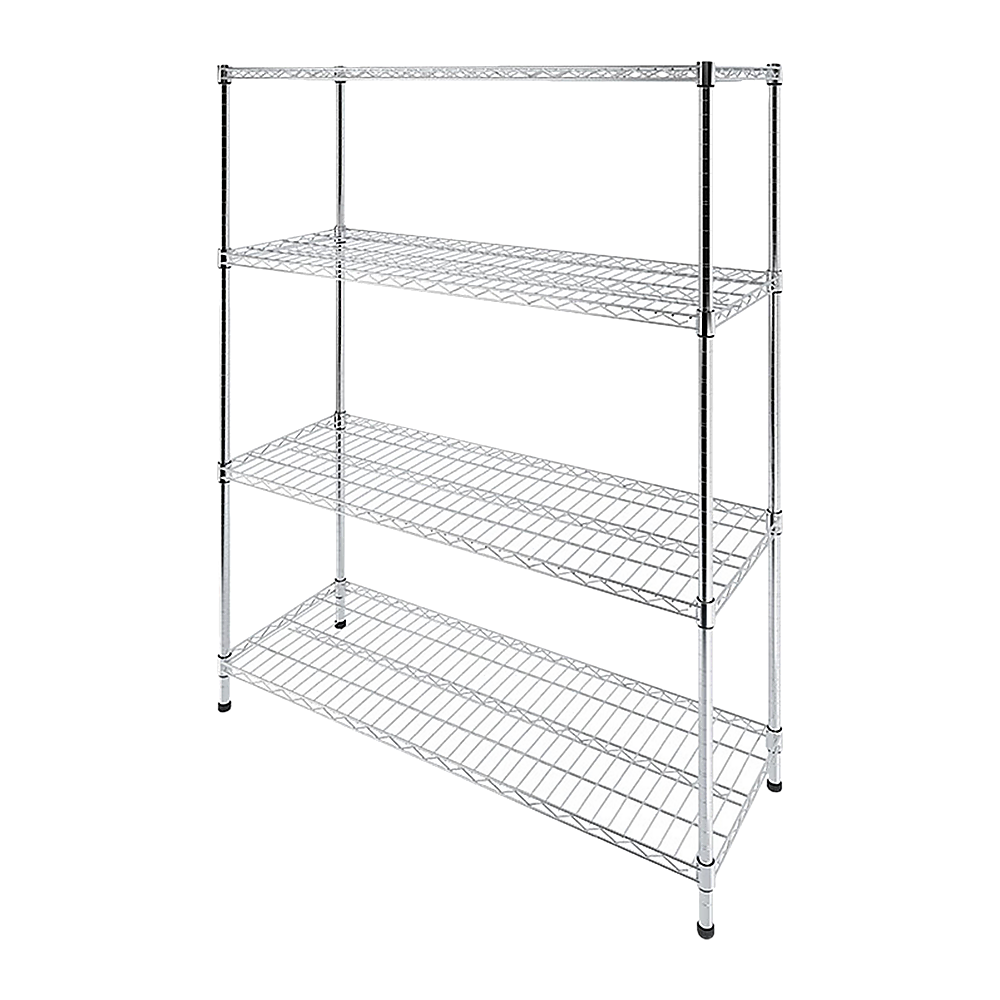 Image of modular wire storage shelf 1500 x 600 x 1800mm steel shelving suitable for aged care, corporate offices, and commercial settings