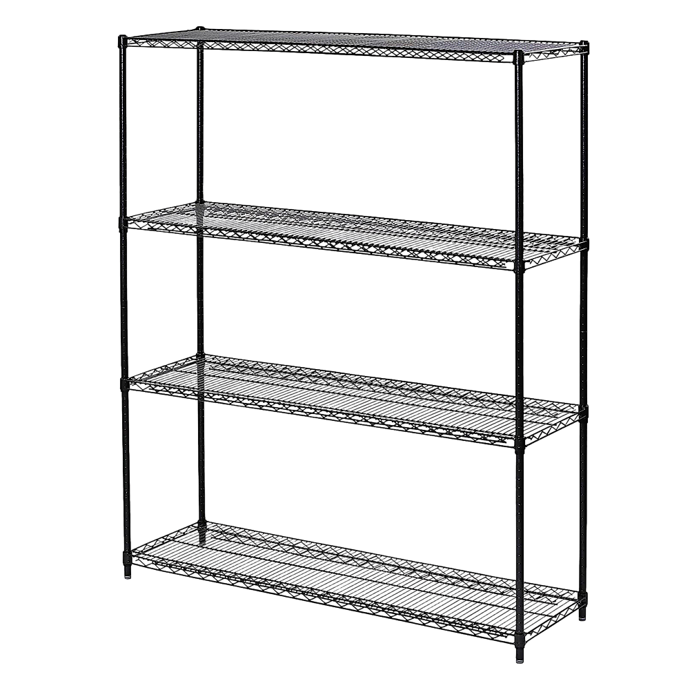 Image of modular wire storage shelf 1500 x 600 x 1800mm steel shelving suitable for aged care, corporate offices, and commercial settings